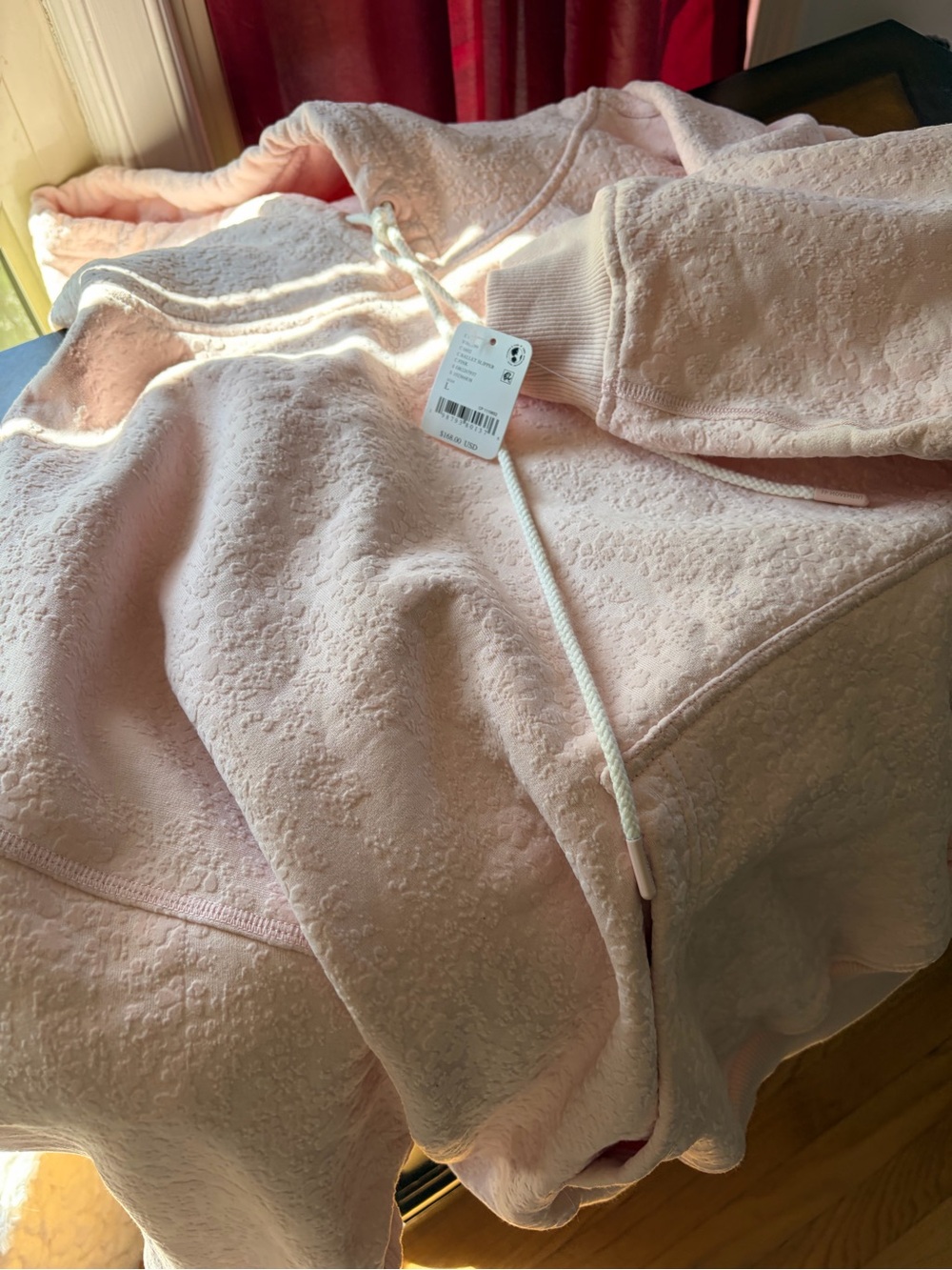 Free People Final Call Flocked Velvet Hoodie - Picture 5 of 8